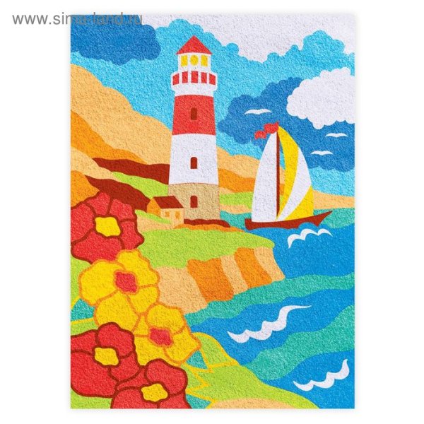 Фреска цветным песком для взрослых