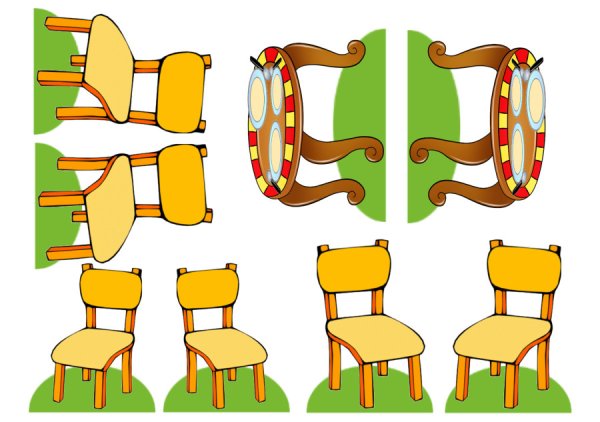Объемная аппликация мебель