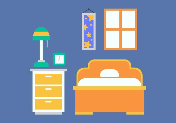 Аппликация для детей комната