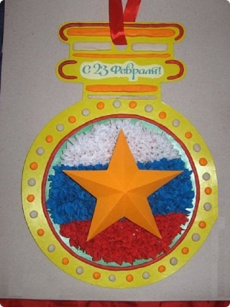 Поделки на 23 февраля папам от детей в детском саду