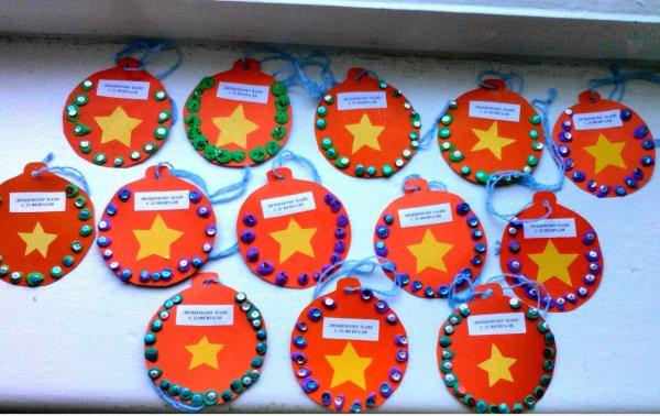 Поделки пап и детей в детский сад