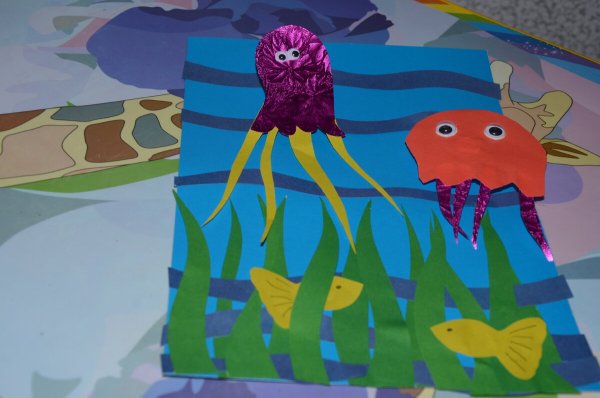 Аппликация медуза