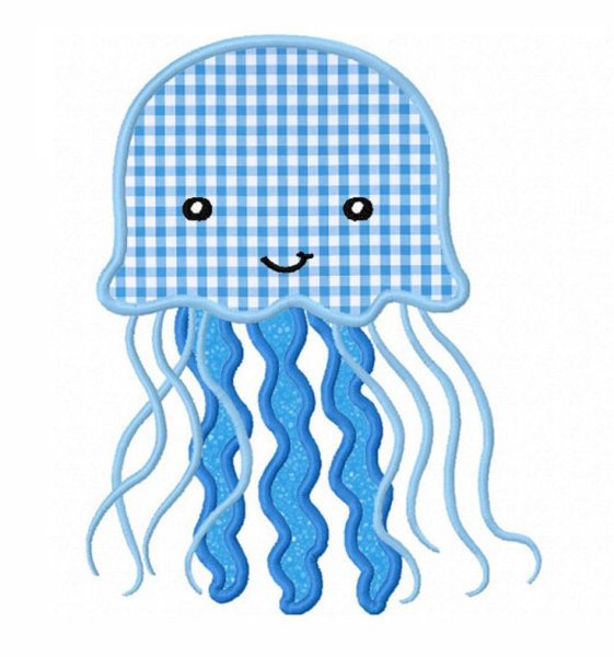 Аппликация из ткани осьминог