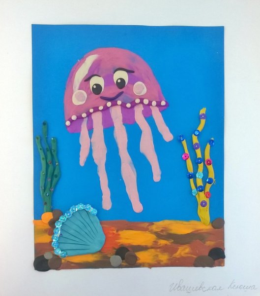 Аппликация пластилином