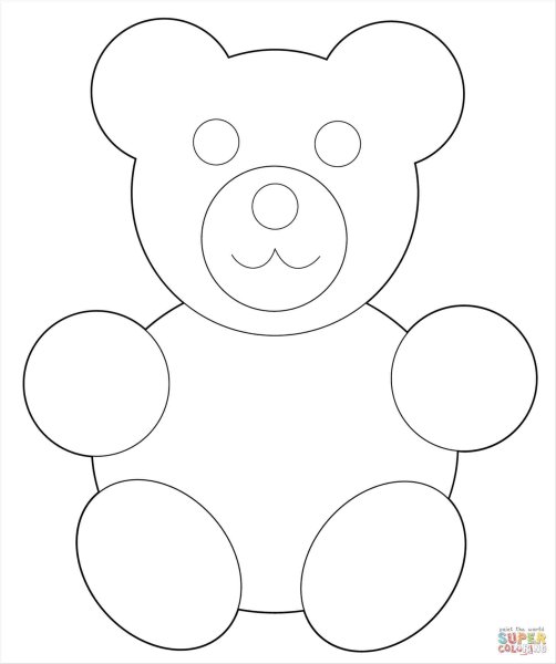 Аппликация Медвежонок