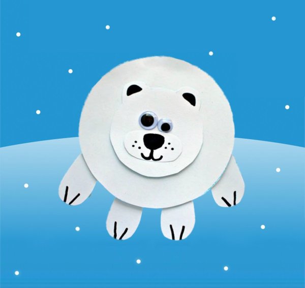 Поделка белый медведь