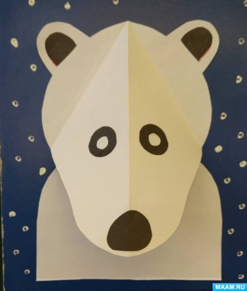 Объемная аппликация медведь