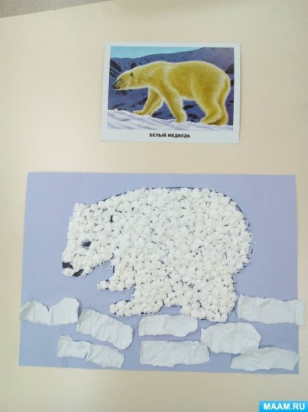 Поделка белый медведь