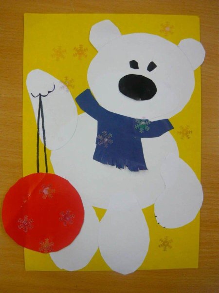 Объемная аппликация Медвежонок