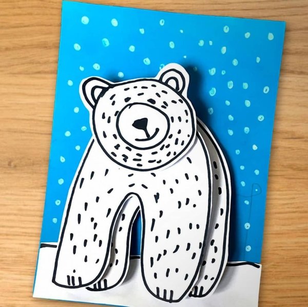 Аппликация медведь