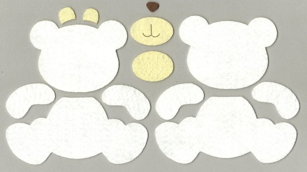 Медведь из фетра