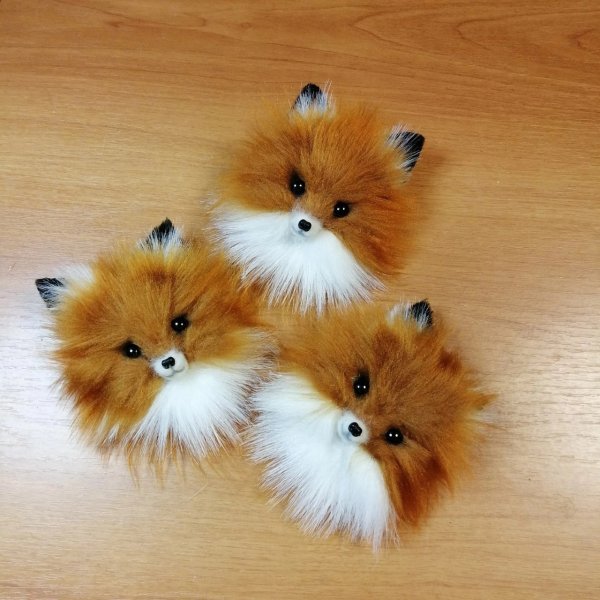 Аппликация из меха