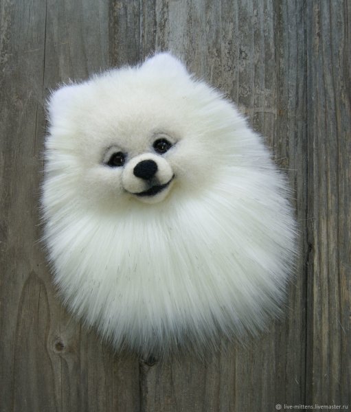 Валяный шпиц померанский