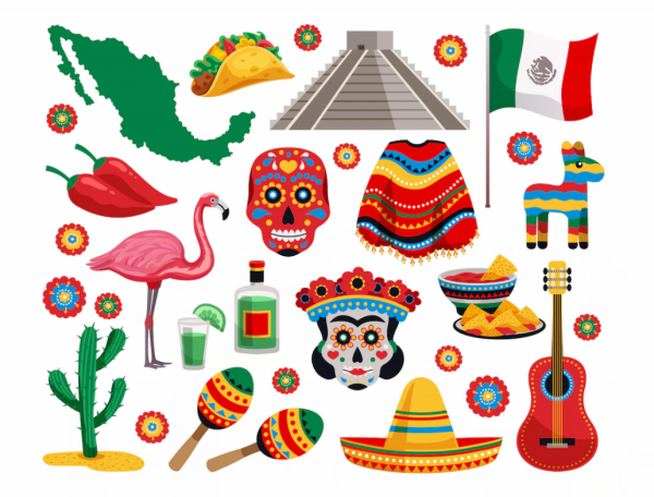 Мексика символы векторные Сомбреро