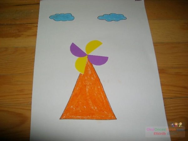 Аппликация мельница