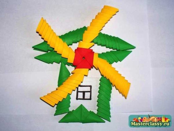 Аппликация мельница