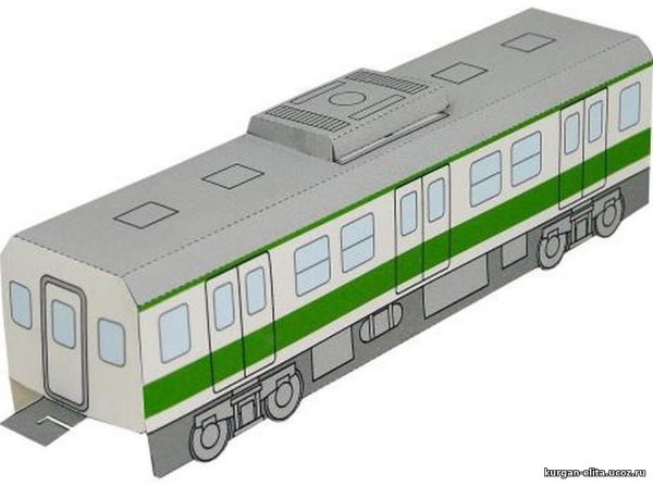 Поезд из бумаги