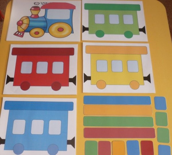 Аппликация для детей поезд старшая группа