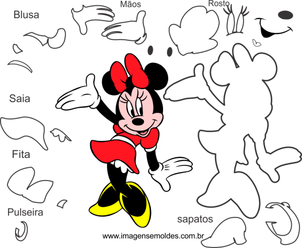 Аппликация Минни Маус
