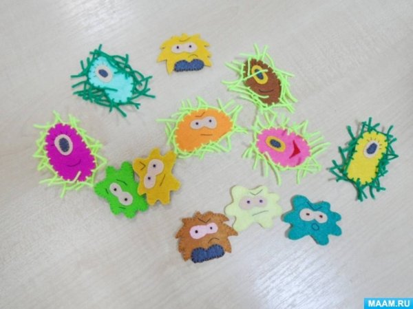 Рисование микробы средняя группа