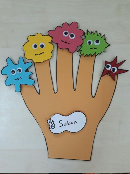 Микробы для малышей аппликация