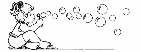 Мыльные пузыри раскраска для детей