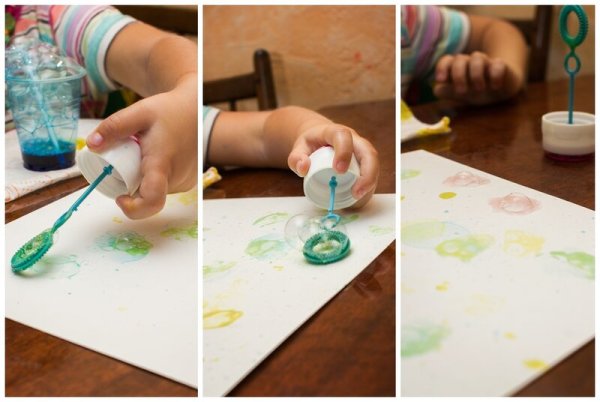 Рисование мылом и красками