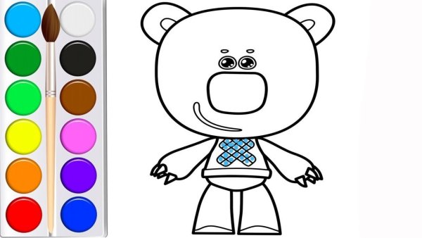 Раскраска с Мимимишками