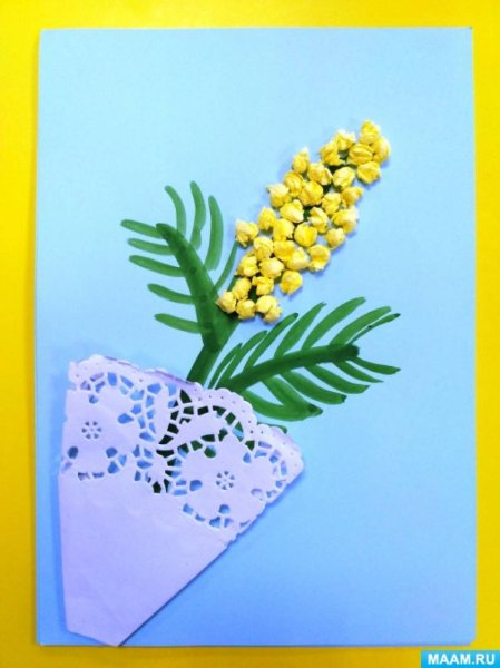 Аппликация Мимоза