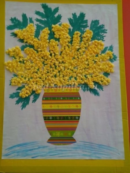 Аппликация Мимоза