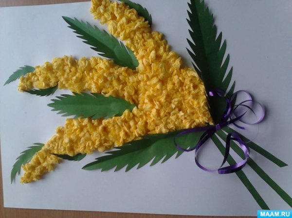 Поделка Мимоза