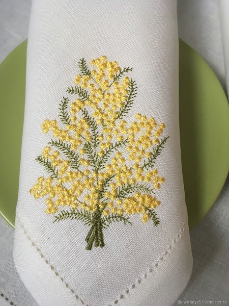 Мимоза салфетками