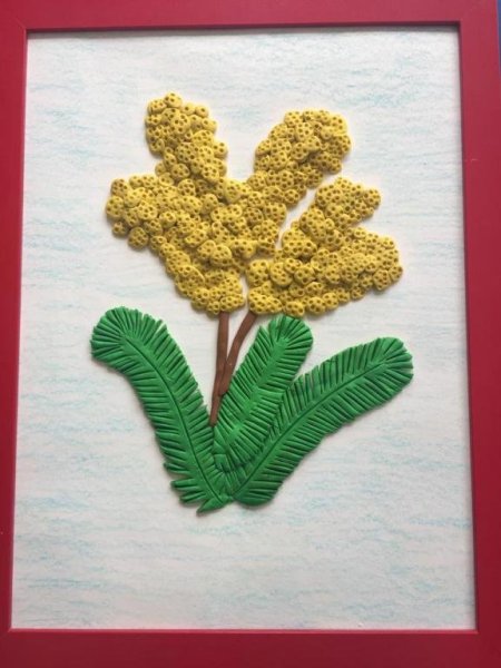 Поделка Мимоза