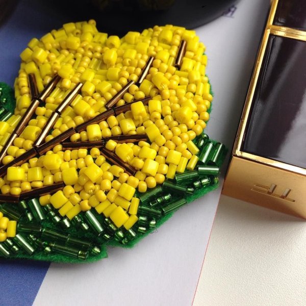 Мимоза из пшена поделка