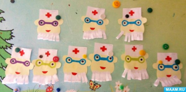 Аппликация в средней группе на тему профессии