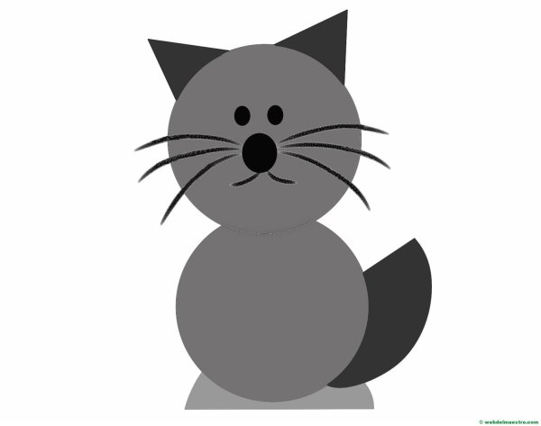 Аппликация "котик"