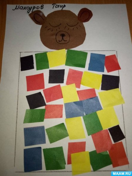 Лоскутное одеяло аппликация в младшей группе