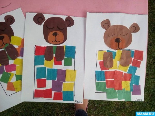 Аппликация в средней группе