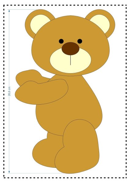Аппликация медведь