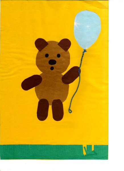 Аппликация Медвежонок