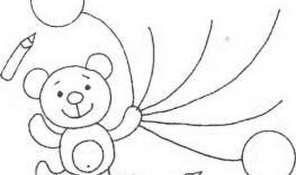 Воздушные шарики для Мишутки рисование 1 младшая группа