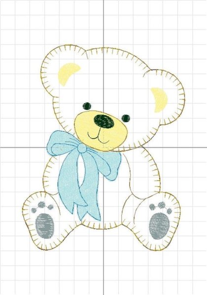 Аппликация мишка