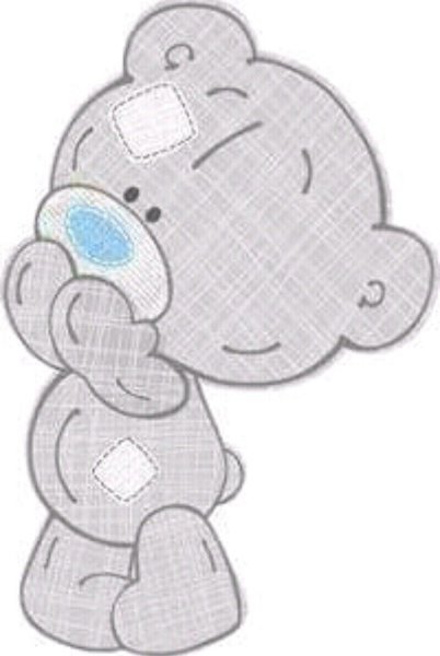 Трафарет мишка Тедди