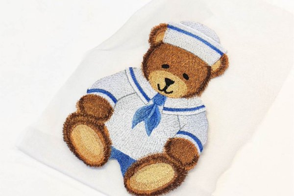 Аппликация из ткани Медвежонок