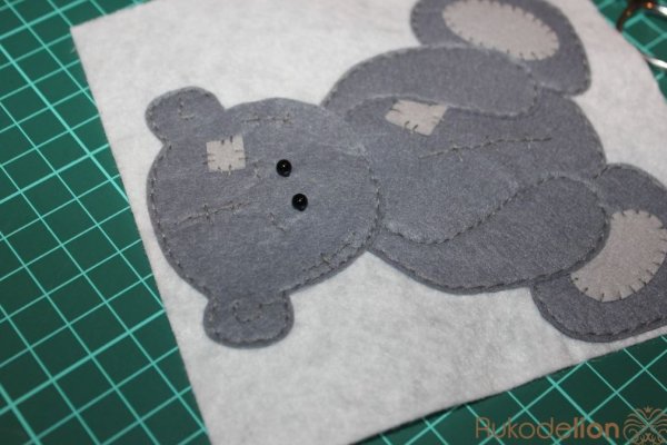 Аппликация из ткани фетра