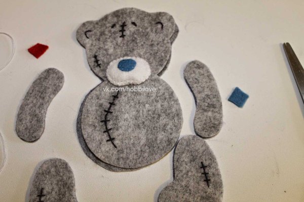 Мишка Тедди из фетра