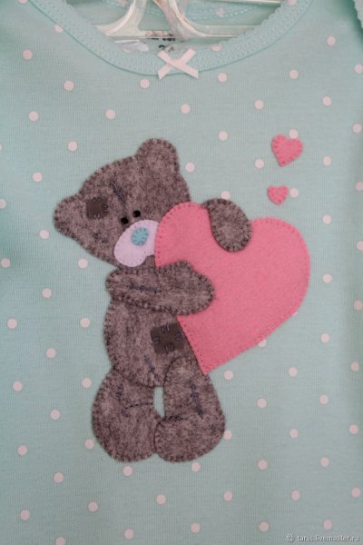 Мишка Тедди аппликация