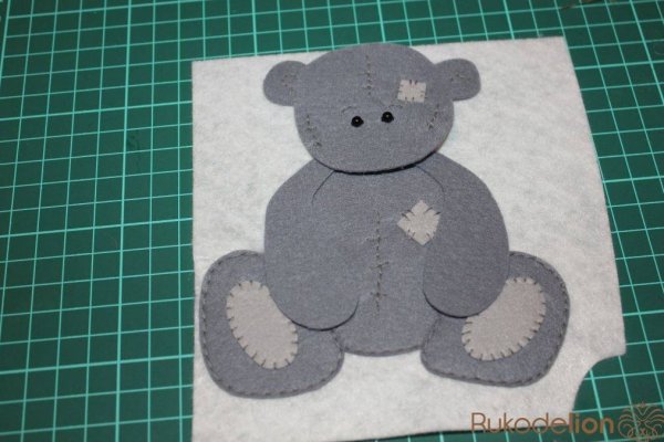 Аппликация мишка