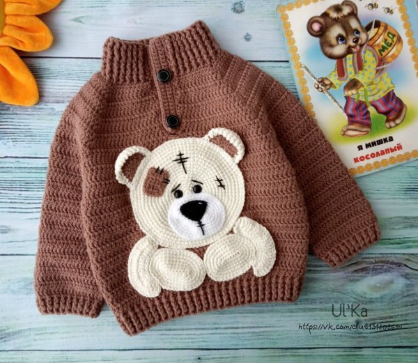 Вязаные кофточки для малышей