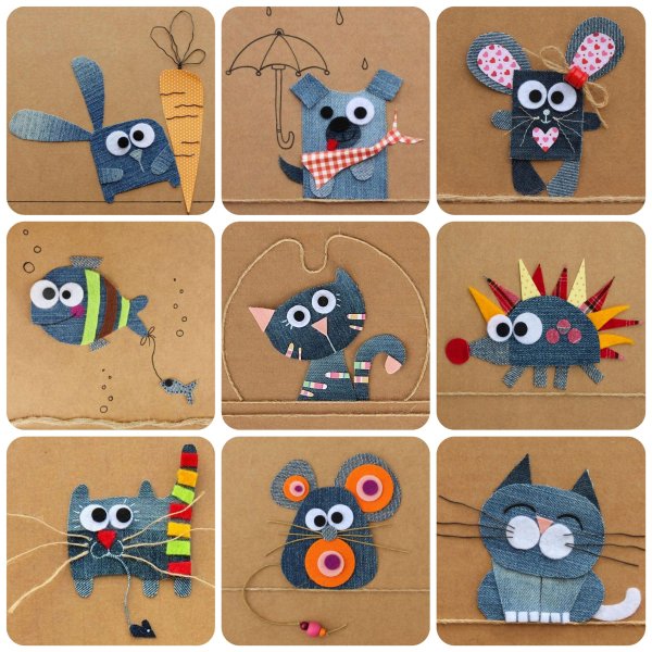 Прикольные аппликации 9 лет